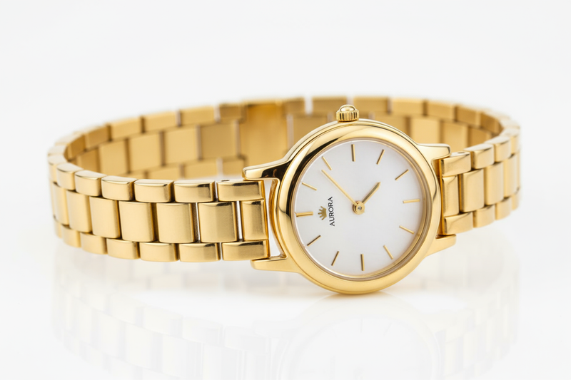 kompis lady gold watch
